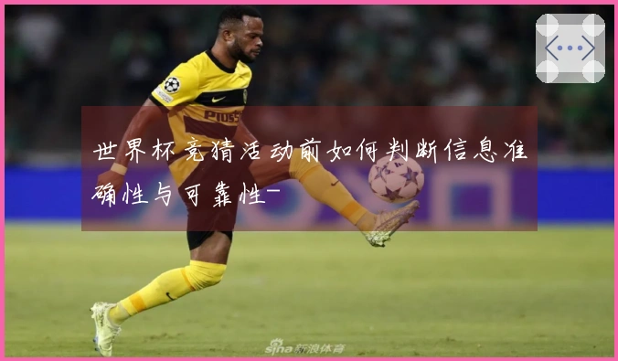 世界杯竞猜活动前如何判断信息准确性与可靠性-